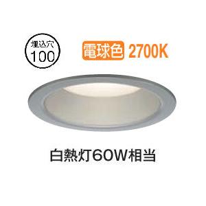 大光電機 屋内・屋外兼用ベースダウンライト DDL6132YS COBタイプ Φ100 電球色 白熱灯60W相当 工事必要