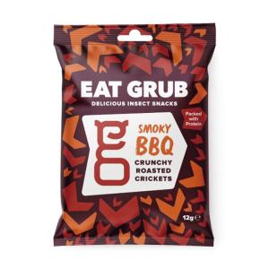 昆虫食 コオロギ Eat Grub クランキー ロースト クリケット バーベキュー味 昆虫 食用 入門
