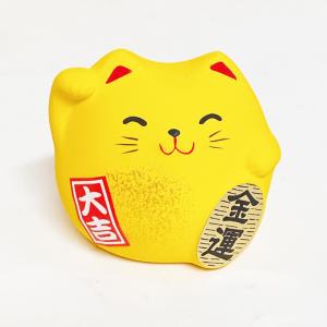 幸運を呼ぶ風水招き猫 黄 金運上昇｜pro-douguya