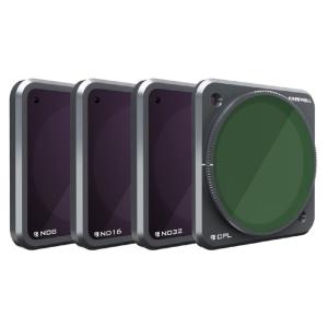 Freewell フリーウェル DJI Action 2専用 NDフィルターセット 4枚 ND8 ND16 ND32 PLフィルター 減光レンズ 国内正規品 送料無料