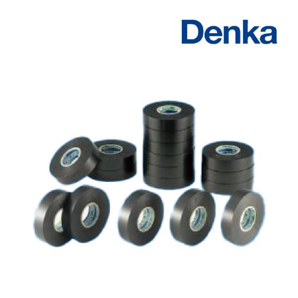 Denka/デンカ 2号保護用PVCテープ #112 黒 0.2mm厚 幅19mm×20m 絶縁テー...