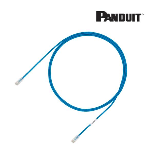 PANDUIT UTP28X0.5MBU バラ売り カテゴリ6A細径パッチコード 青 0.5m UT...