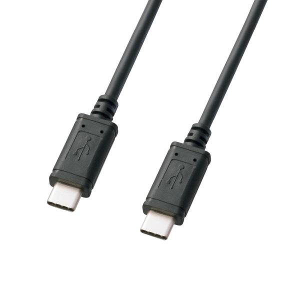 サンワサプライ USB Type-Cケーブル2m KU-CC20 USB2.0対応 USB認証取得済...