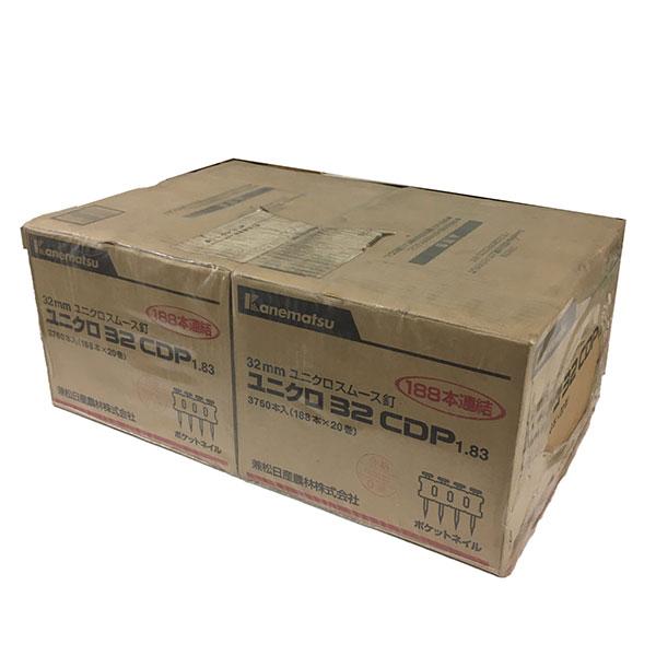 特価品 兼松 32CDP1.83 32mmユニクロスムース釘 188本連結 3,760本入X2箱 ポ...