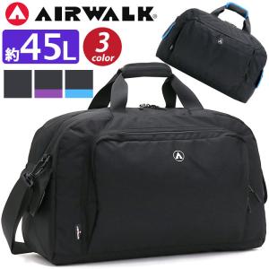 ボストンバッグ エアウォーク AIRWALK メンズ レディース 大容量 2way ショルダー 斜め掛け 45L 2泊 3泊 スポーツ 林間学校 自然学舎 移動教室｜pro-shop