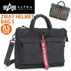 ALPHA INDUSTRIES アルファ インダストリーズ ヘルメットバッグ トートバッグ メンズ 2way ショルダーバッグ MA-1 A5 2WAY HELMET BAG S TZ1135 66040｜pro-shop