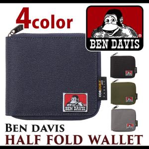 二つ折り 財布 BEN DAVIS ベンデイビス ラウンドファスナー BDW-9078 送料無料 ブランド メンズ レディース 旅行 レジャー フェス アウトドア