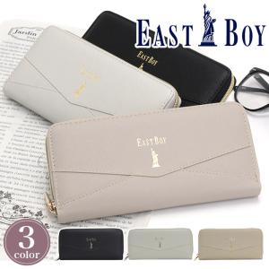 長財布 イーストボーイ 財布 EASTBOY 女神 レター ラウンド長財布 ロングウォレット大容量 レディース 女の子 通学 学校 ロゴ 軽量 無地 きれいめ 大人可愛い