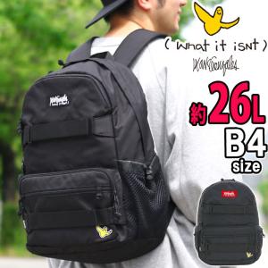 リュックサック（What it isNt） Mark Gonzales ワット イット イズント マークゴンザレス リュック 26L メンズ レディース A4 B4 サイドポケット ハーネス｜pro-shop