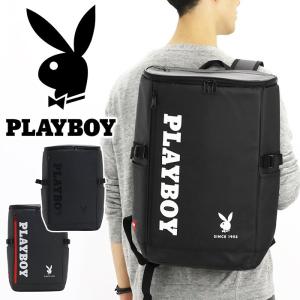 リュックサック PLAYBOY プレイボーイ 27L スクエア 撥水 リュック サイドポケット 大学生 高校生 中学生 大人 レッドピスネーム｜pro-shop