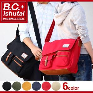B.C.+ISHUTAL イシュタル ショルダーバッグ ポッケ メンズ レディース 通学 通勤 IPO-6503 メンズ レディース 男女兼用 送料無料 ブランド