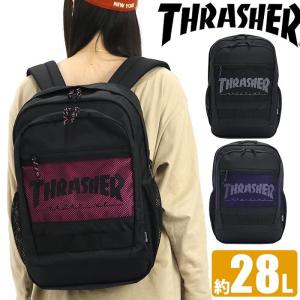 リュック メンズ 28L THRASHER スラッシャー リュックサック デイパック 2ルーム 2気室 2室 通勤 通学 仕事 黒｜pro-shop