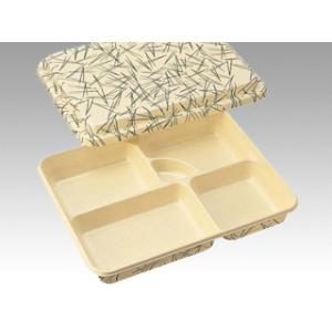 【50点】弁当容器 CF 仕切折 9 IV松葉 共付 中央化学 00000280