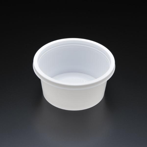 【50点】軽食容器 エスコン 350-120 白 スミ 00008571