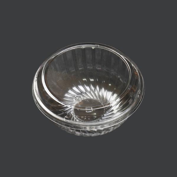 まとめ買い 食品容器 冷麺容器 中央化学 サラダ容器 クリアボウル 大 透明蓋付  400枚(50枚...