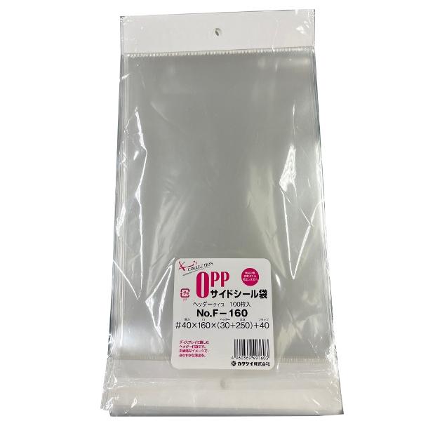 まとめ買い OPP袋 福助工業 OPPサイドシールヘッダー付 F-160 100枚 10個