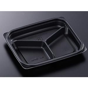 (400枚) 惣菜容器 CT デリカン 18-15 三ッ仕切BLT 中央化学 00134607