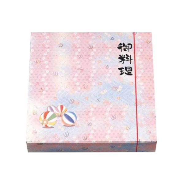 (50枚) 仕出し弁当容器 70-70恋夢 ワンピース紙ボックス本体 北原産業 00150201