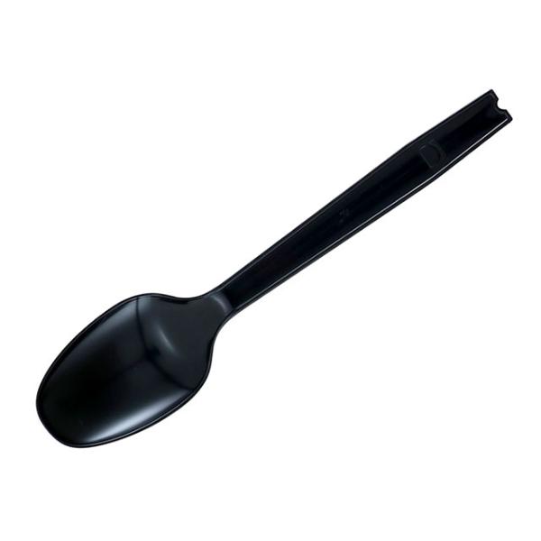 (2000点) 使い捨てスプーン CCスプーン ＃160 バラ ブラック 大黒工業 00153141