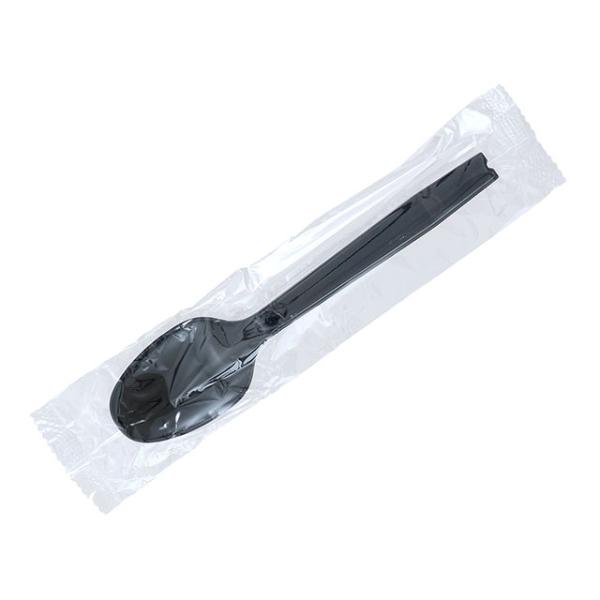 (2000点) 使い捨てスプーン CCスプーン ＃160 単袋 ブラック 大黒工業 00153161