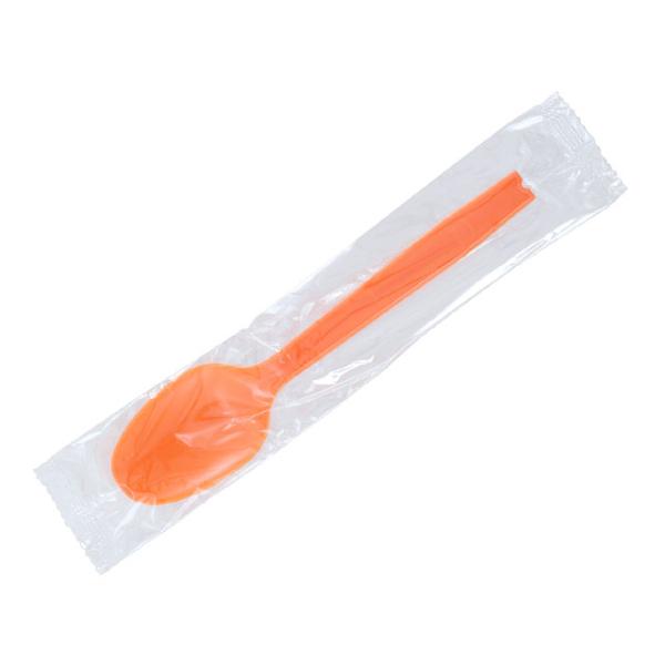 (2000点) 使い捨てスプーン CCスプーン ＃160 単袋 オレンジ 大黒工業 00153169