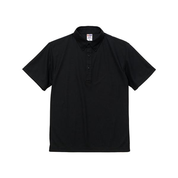 (50点) 2022-01ドライカノコポロシャツボタンダウン ブラック 5XL United Ath...