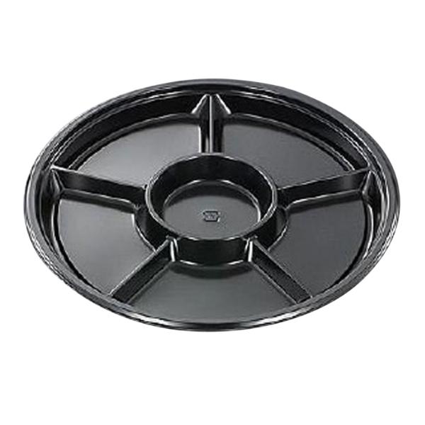 使い捨て食品容器 オードブル容器（プラスチック製） 中央化学 HSPD 丸32-6 BK 身  10...