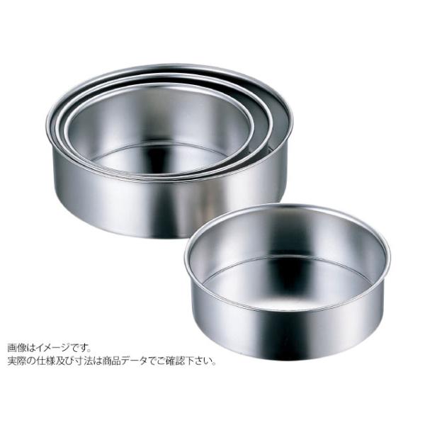 (48点) 製菓用型 AG18-8 共底デコ缶 深型24cm 赤川器物製作所 00238774