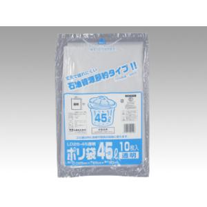 ゴミ袋 福助工業 ポリ袋(ゴミ袋) LD25-45 透明 10枚入1枚｜pro-ste