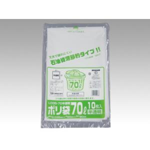 ゴミ袋 ＬＤゴミ袋 ゴミ袋 福助工業 ポリ袋(ゴミ袋) LD35-70 半透明 10枚入