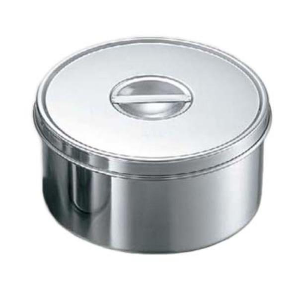 【1点】保存容器 18-8丸型ヤクミ入 ツマミ付 10cm 00253934