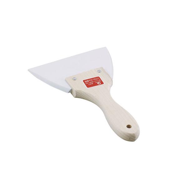 ヘラ・スクレーパー ニュー木柄三角シリコンゴムヘラ特大 1枚