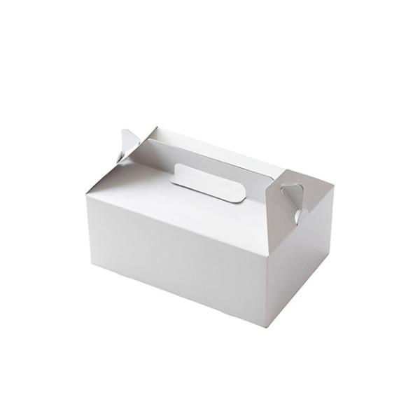 (400点) 紙手提箱 127 手提6号 ホワイト 愛宝 00267480