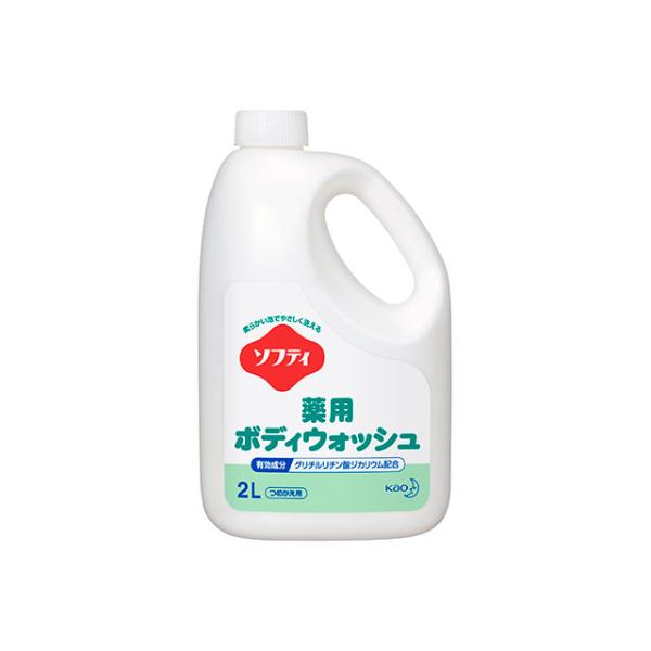 (3点) 【介護/医療】ボディーソープ ソフティ 薬用ボディウォッシュ 2L 花王 00267535