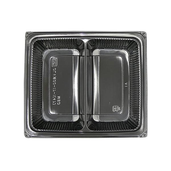 (400枚) 軽食容器 DLV角20-17-1(47)MSD 黒 エフピコ 00267633