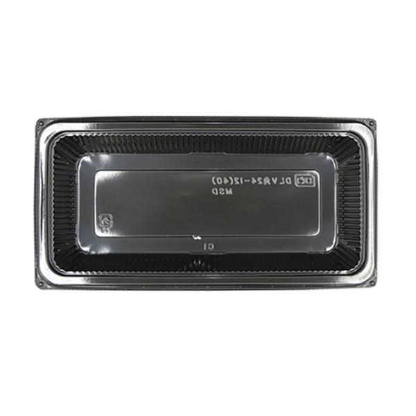 (600枚) 軽食容器 DLV角24-12(40)MSD 黒 エフピコ 00267635