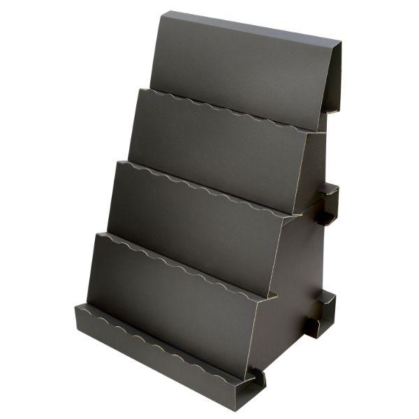 ハンドメイド用品 ササガワ 組立式傾斜かざり棚 BIG ブラック1枚