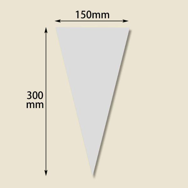 HEIKO（シモジマ） OPP袋  ピュアパック トライアングル 15-30 バラ出荷50枚