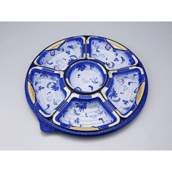 (10枚) オードブル容器 NUオードブル36カトレア青本体 シーピー化成 00300413