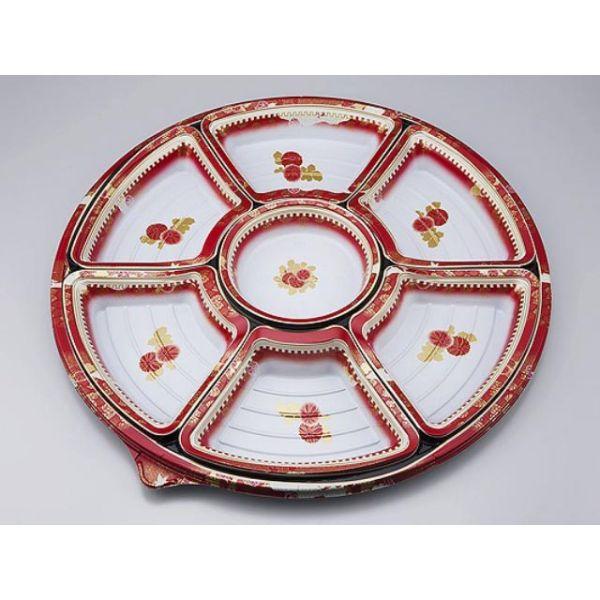 (10枚) オードブル容器 NUオードブル39英華赤本体 シーピー化成 00300431