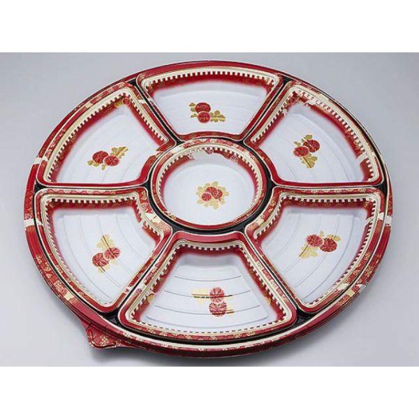 (10枚) オードブル容器 NUオードブル40英華赤本体 シーピー化成 00300435