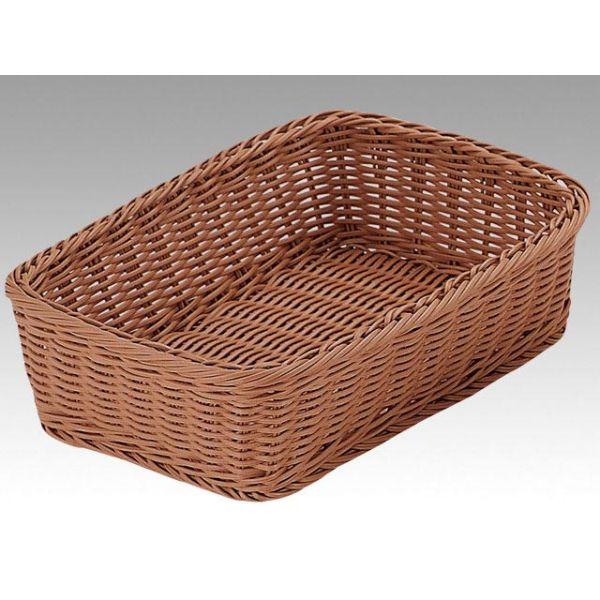 樹脂バスケット RE-314-BR角型バスケット 30型 ブラウン トーダイ 1点
