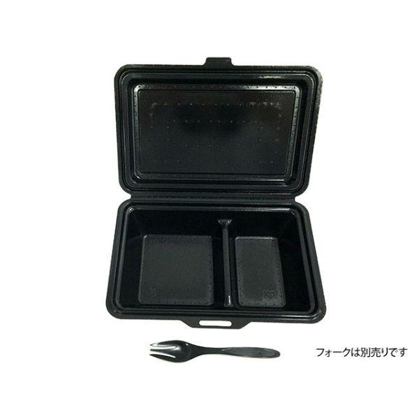 使い捨て食品容器 弁当容器（紙製） ケーピープラテック ランチボックス KM-54 ブラック 25枚