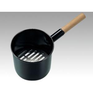 和食用調理用品 木柄鉄ジャンボ火起シ(鉄目皿付) 大 2 1枚