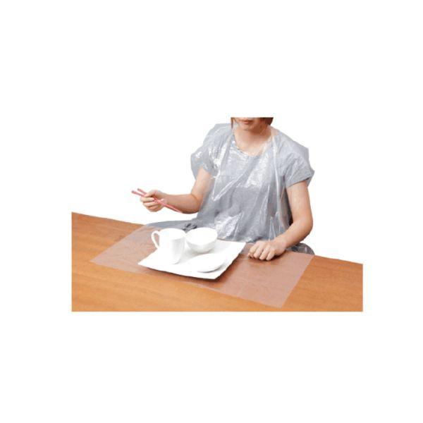 【20点】使い捨てエプロン 4445 らくらく食事用エプロン 50枚入 川西工業 00319025