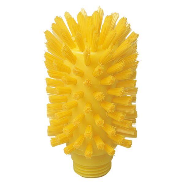 【1点】バーキュートプラス ボトルブラシヘッド 外径80mm 黄 バーテック 00337655