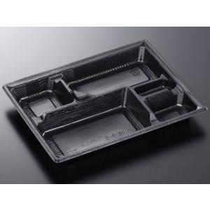 (300枚) 弁当容器 HS 古今 L-5 黒ME 身 中央化学 00338728
