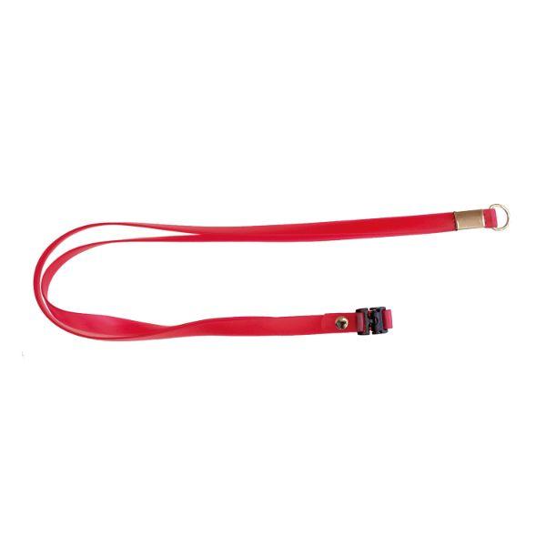 (1点) 名札 ネックストラップ スケルトンレッド NS60-R サンフラワー 00340777
