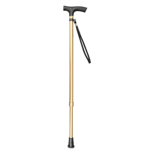 (30点) 【介護/医療】杖 すべりにくい杖 伸縮2段式 茶 1本入 オオサキメディカル 00372...