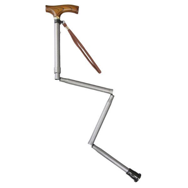 (50点) 【介護/医療】杖 すべりにくい杖 伸縮折りたたみ式 黒チェック オオサキメディカル 00...